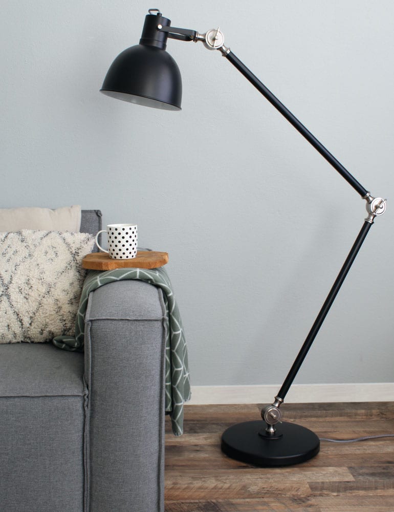 Industrielle Standleuchte Mexlite Cera schwarz 170 cm – Bild 2