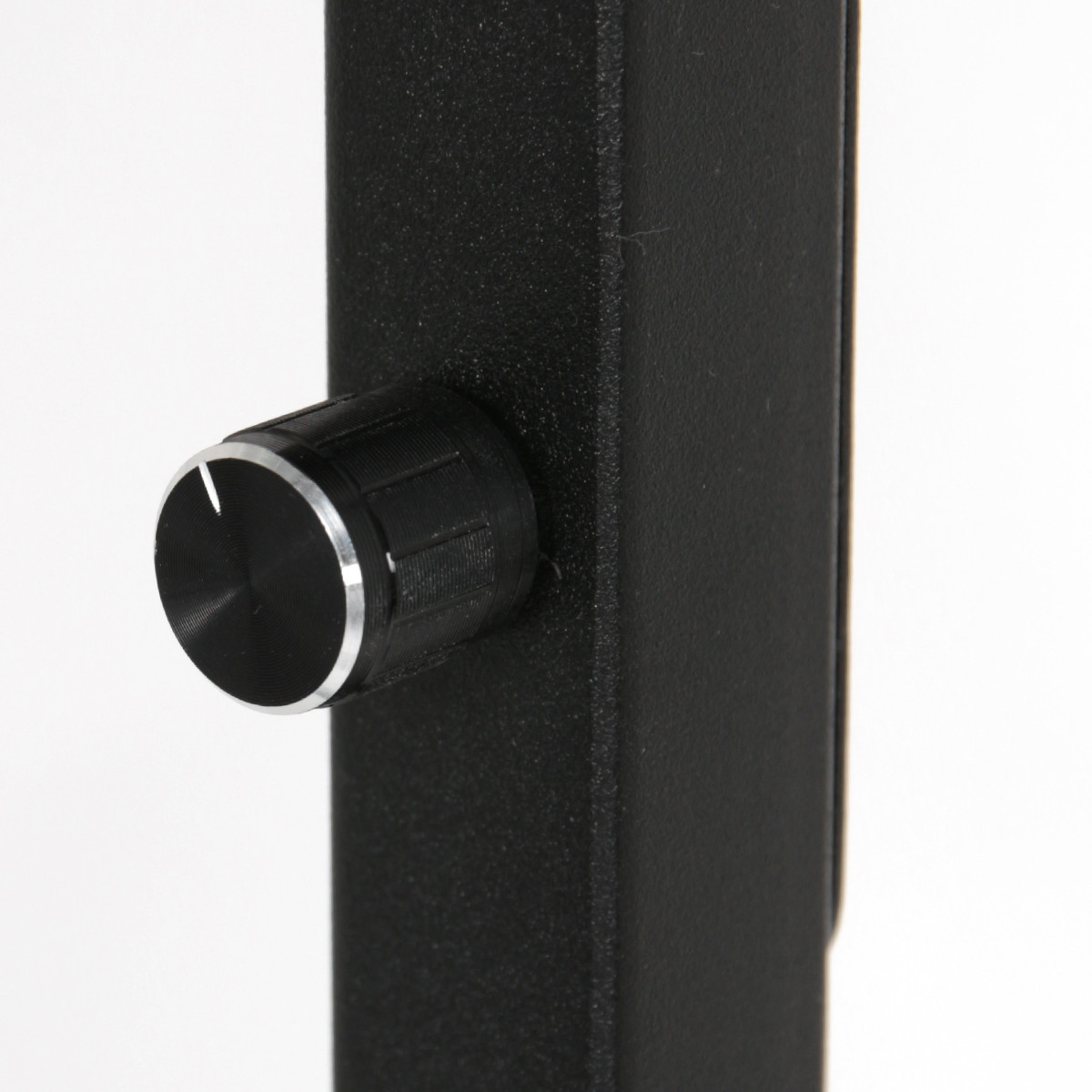 Industrielle schwarze Stehlampe mit Rauchglaskugel Steinhauer Stang – Bild 11