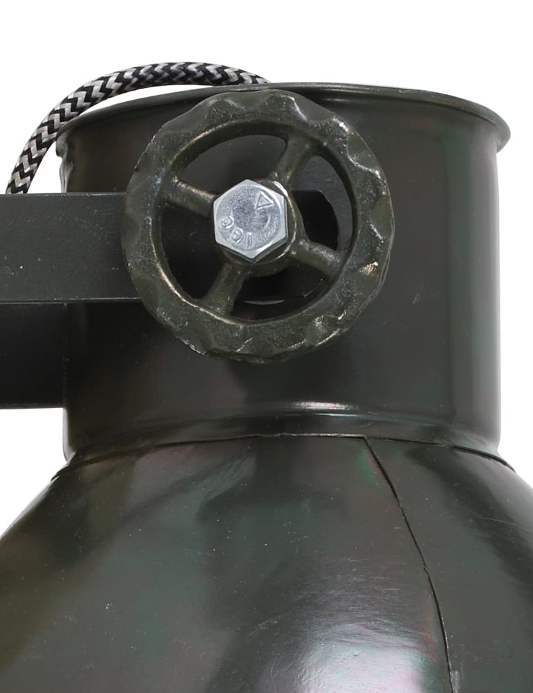 Industrielle Wandleuchte Army Green mit Holzdetail Light & Living – Bild 5