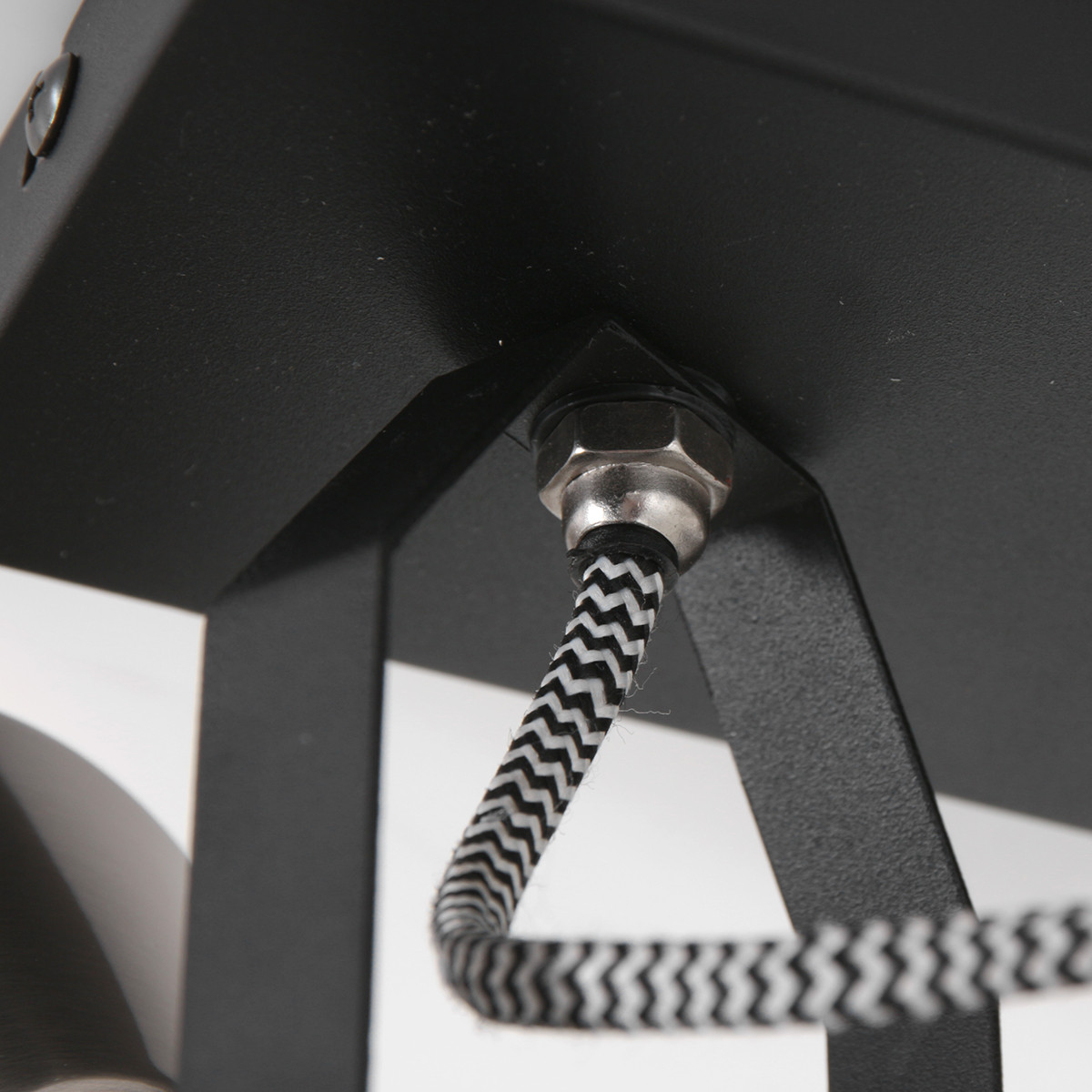 Doppelte Laterne Schwarzer / Stahl Spot Mexlite Acier – Bild 10