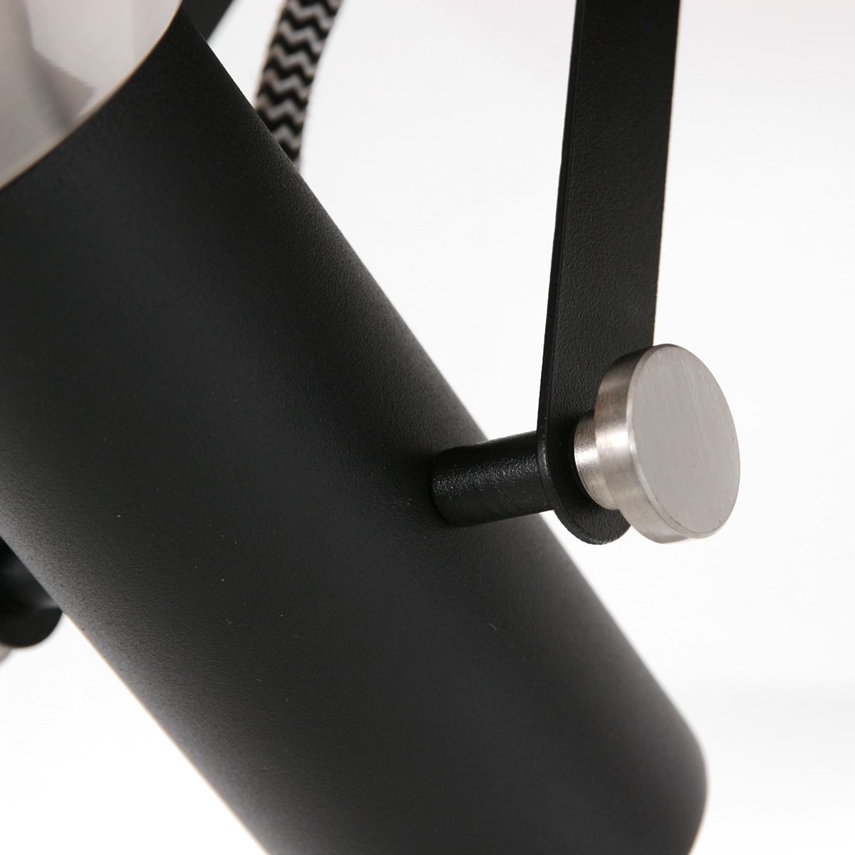 Doppelte Laterne Schwarzer / Stahl Spot Mexlite Acier – Bild 3