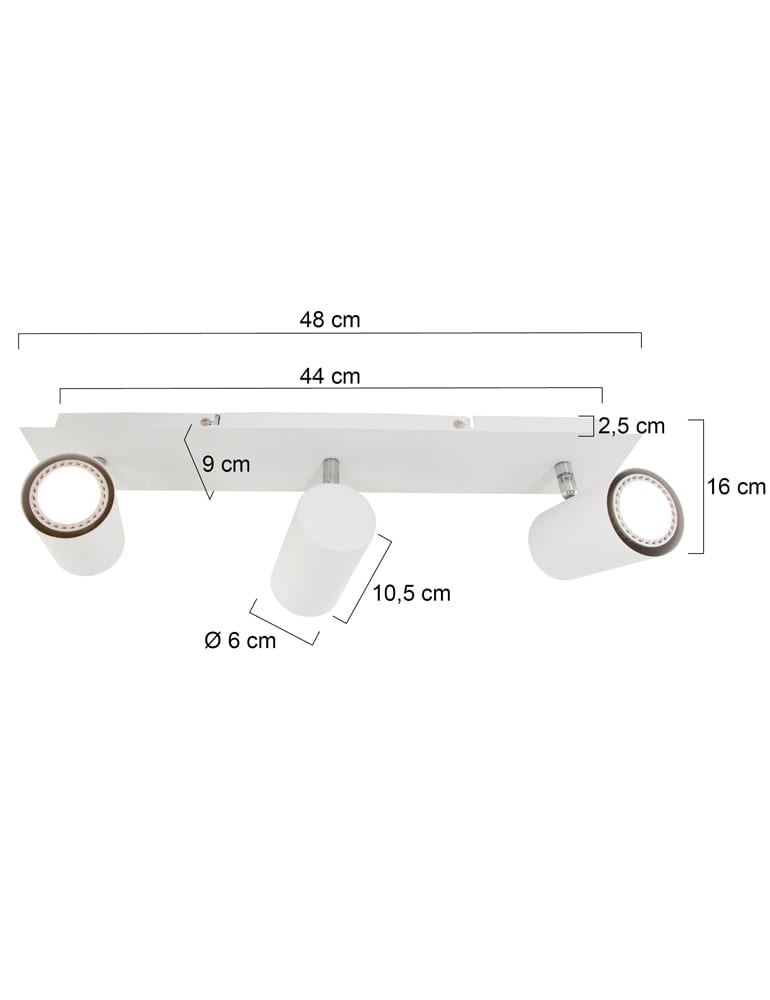 Kippbare Deckenspot Trio Leuchten Marley weiß – Bild 9