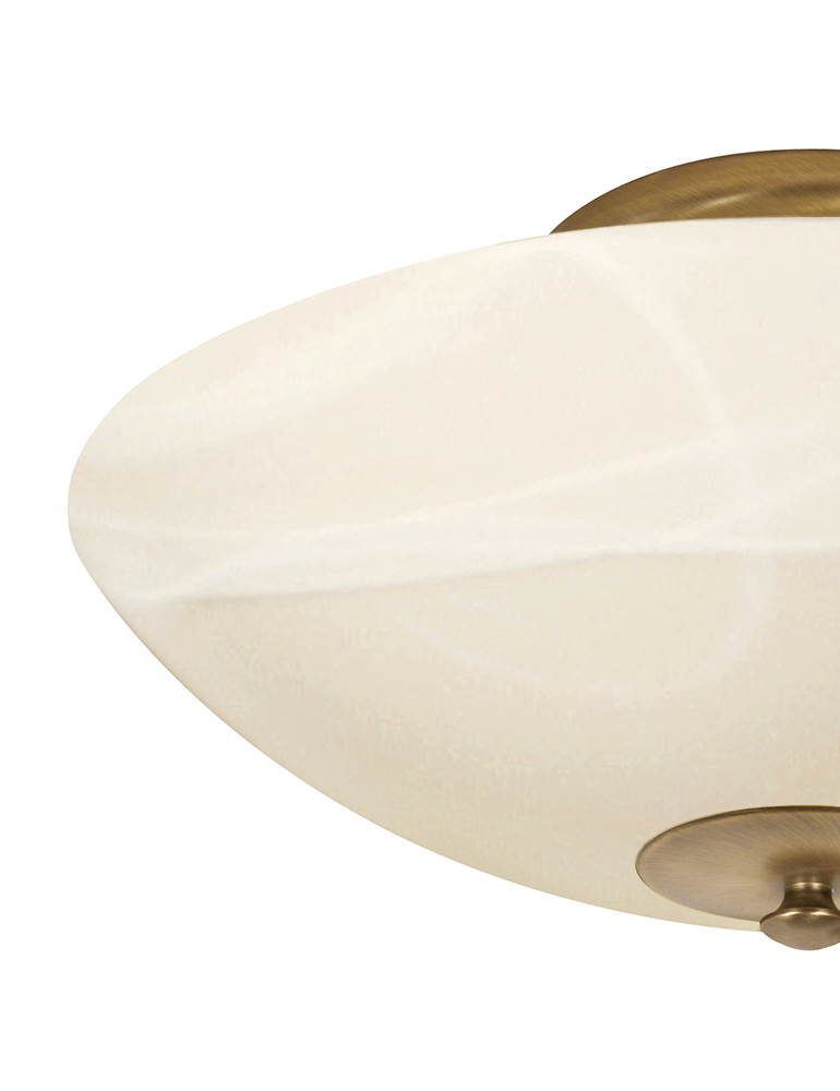 Klassische Deckenleuchte Steinhauer Burgundy Bronze ∅40cm – Bild 11