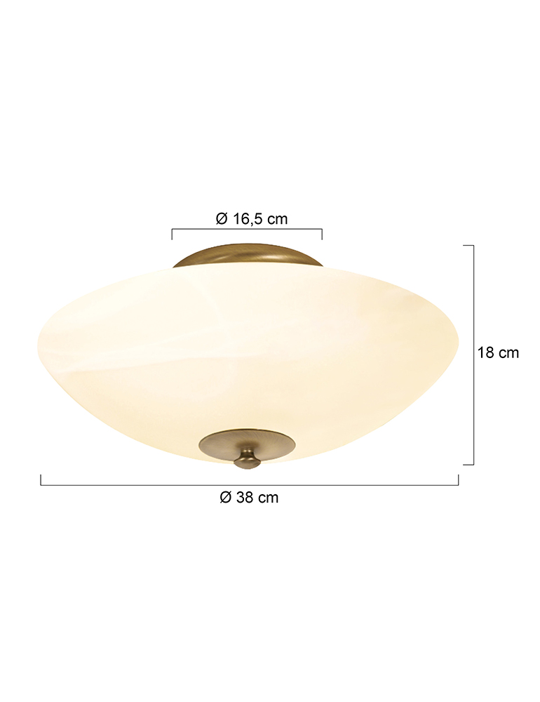 Klassische Deckenleuchte Steinhauer Burgundy Bronze ∅40cm – Bild 13