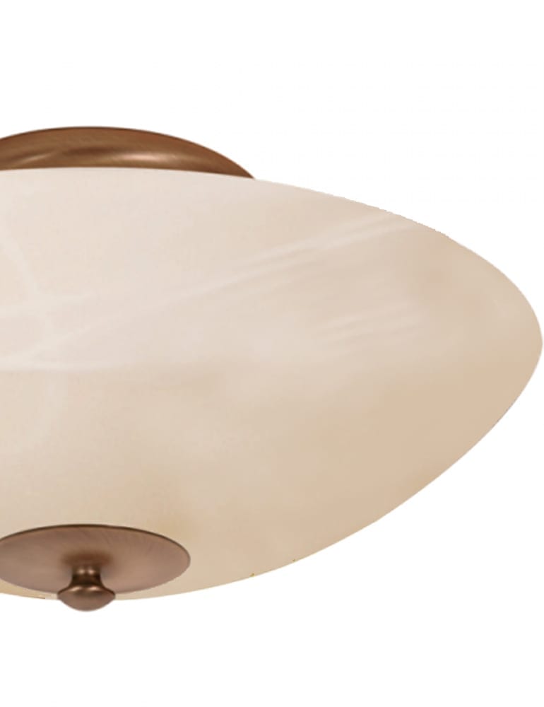 Klassische Deckenleuchte Steinhauer Burgundy Bronze ∅40cm – Bild 2