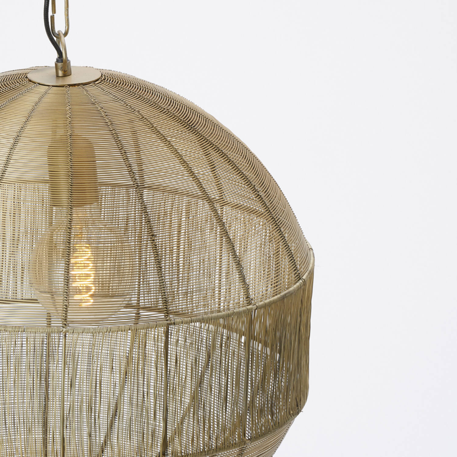 Klassische goldene kugelförmige Hängelampe Light & Living Pilka – Bild 4