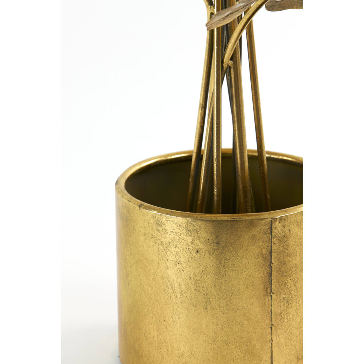 Klassische goldene Pflanzen-Tischlampe Light & Living Cambria – Bild 3