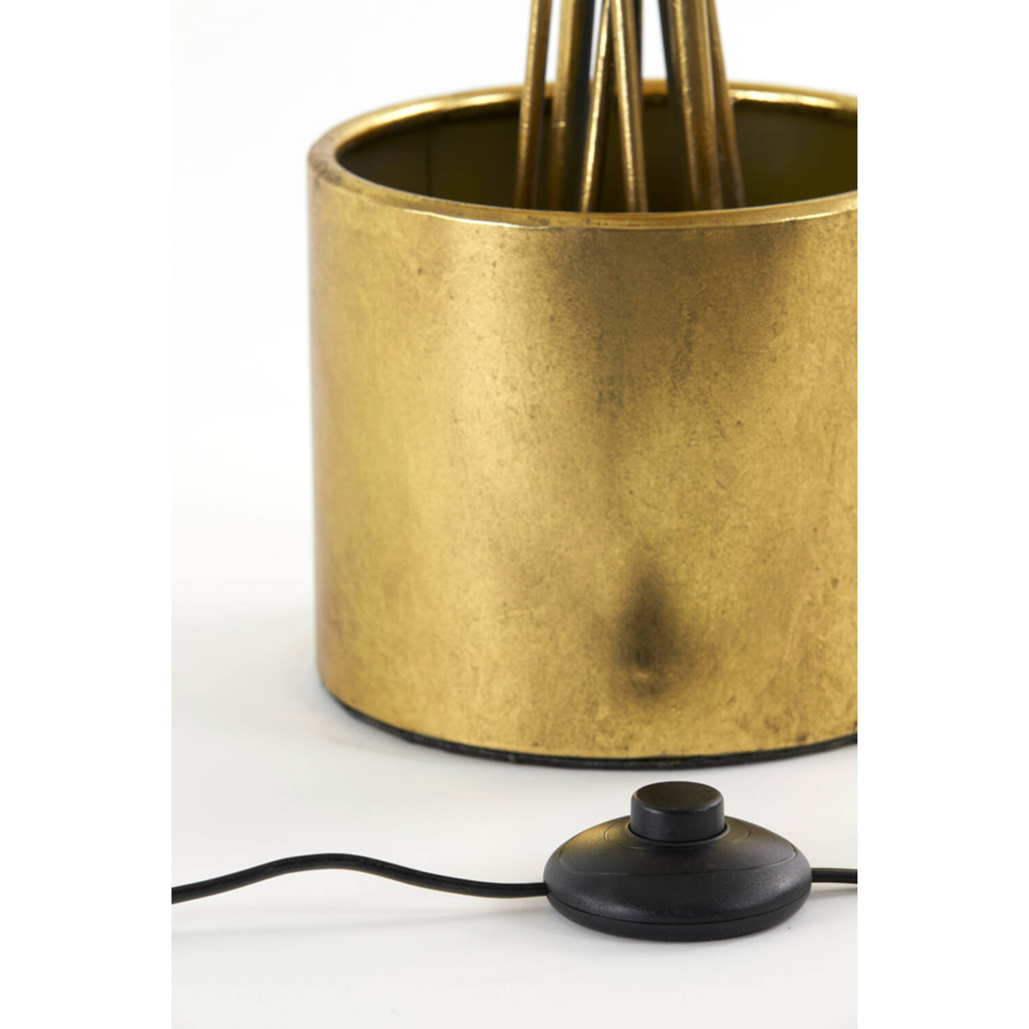 Klassische goldene Pflanzen-Tischlampe Light & Living Cambria – Bild 4