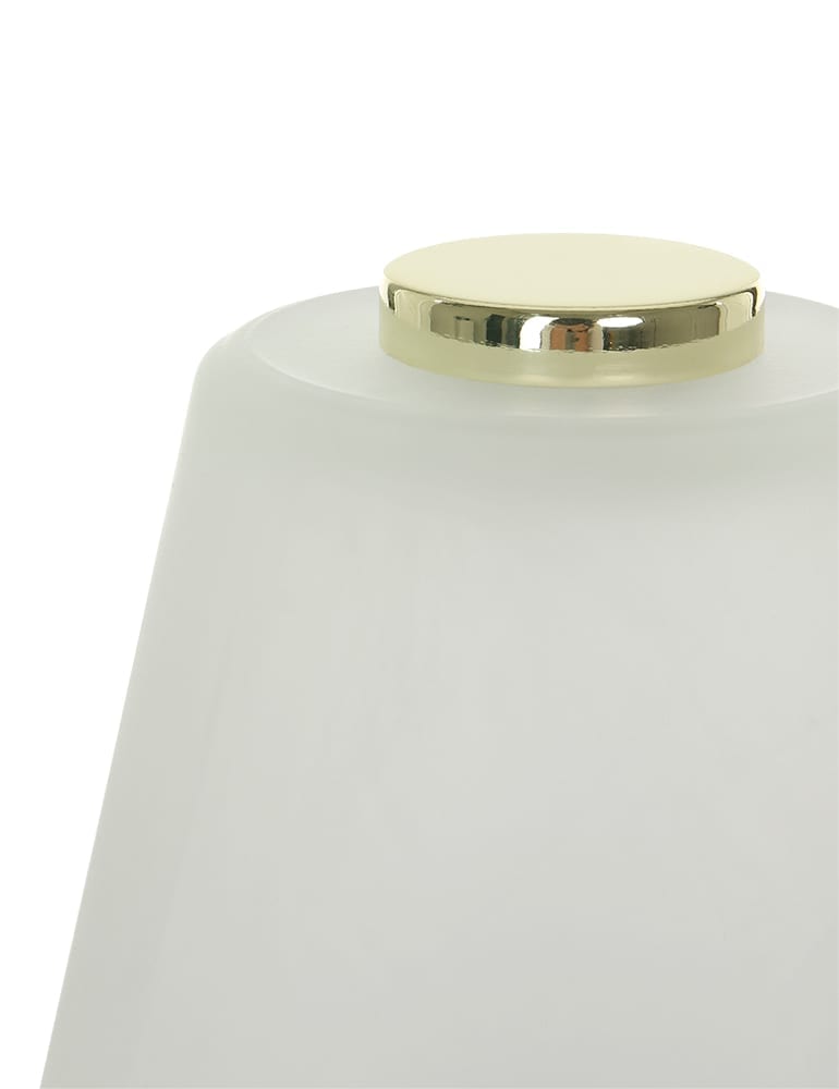 Klassische Tischleuchte Trio Leuchten Emmy Messing – Bild 5