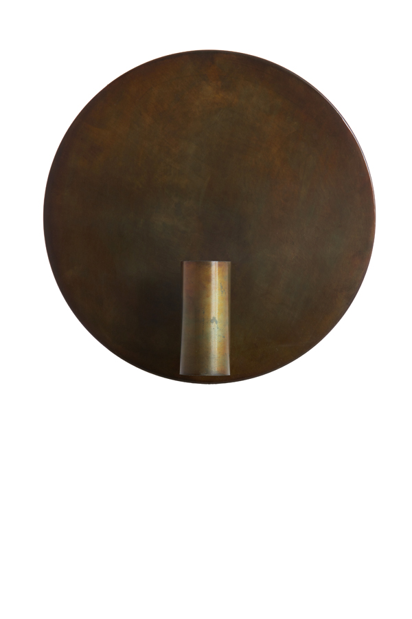 Klassische Wandlampe rund Bronze Light & Living Disc – Bild 3