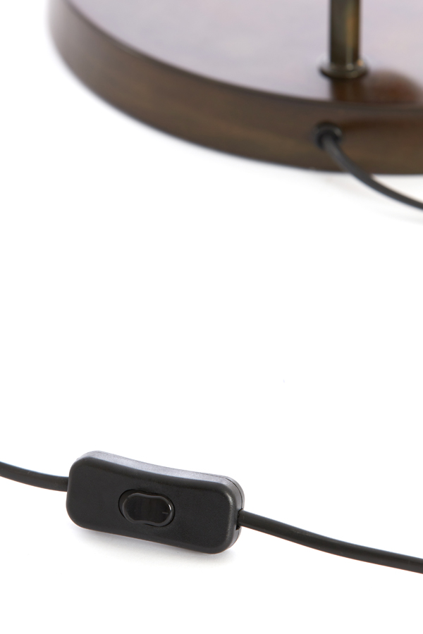 Klassische Wandlampe rund Bronze Light & Living Disc – Bild 8