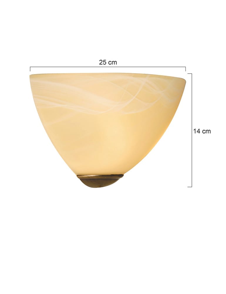 Klassische Wandleuchte Steinhauer Burgundy Bronze 25cm – Bild 2