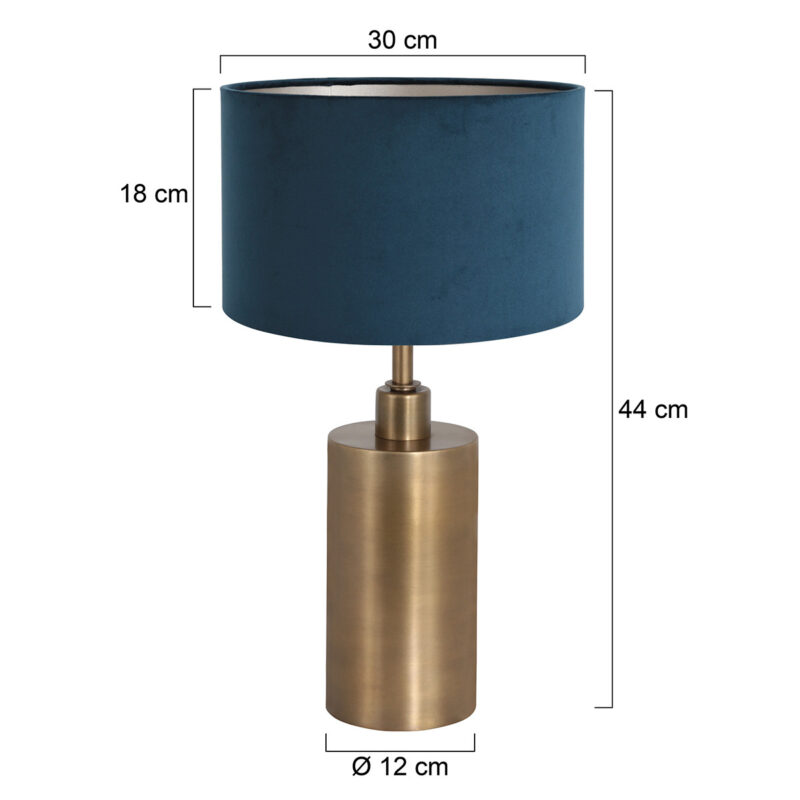 klassischer-lamepnschirm-mit-blauem-lampenschirm-steinhauer-brass-bronze-7309br-6