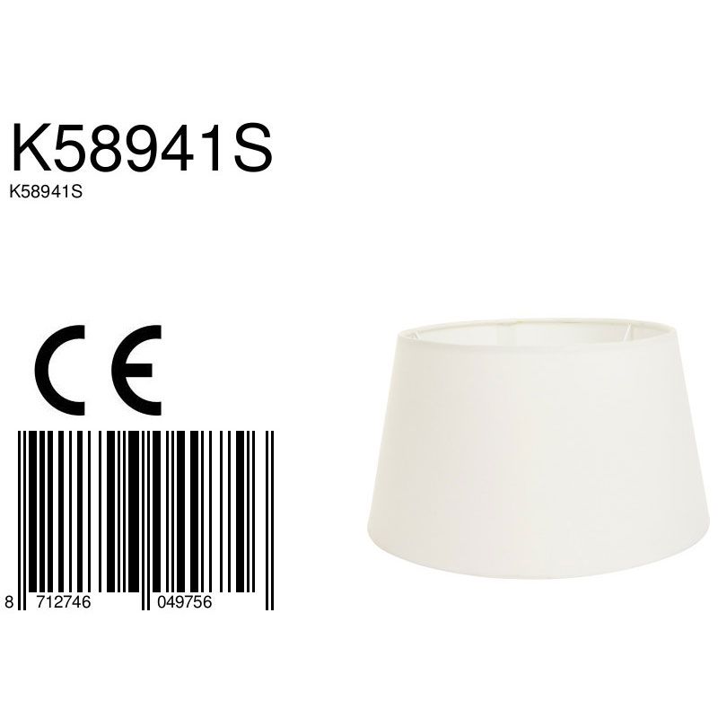 Moderne cremefarbene Stoff-Lampenabdeckung Mexlite – Bild 6