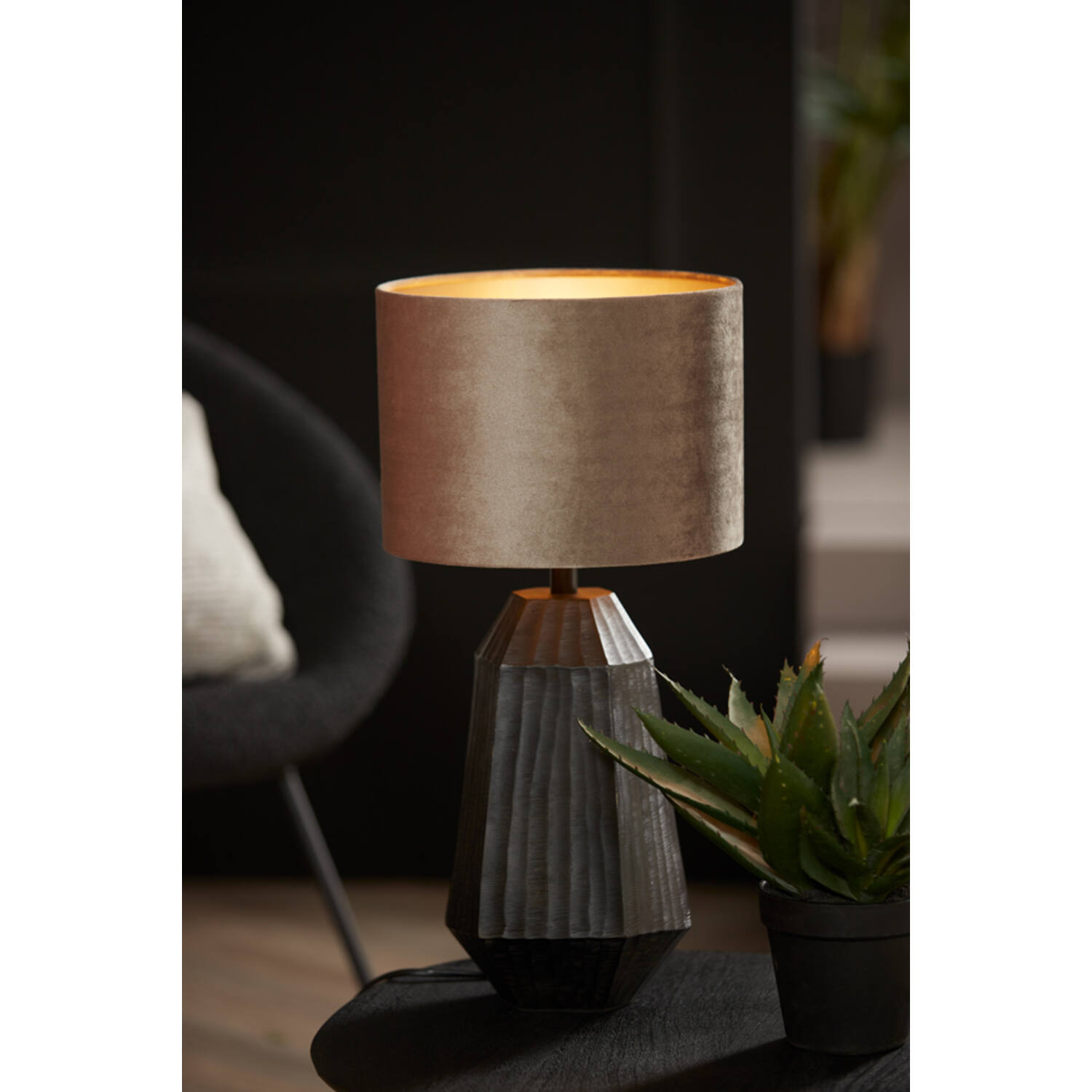 Klassischer runder silberner Lampenschirm Light & Living Zinc – Bild 3