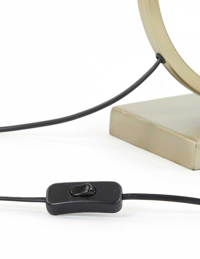 Kreisrunde Tischlampe mit Schirm Light & Living Liva gold – Bild 7