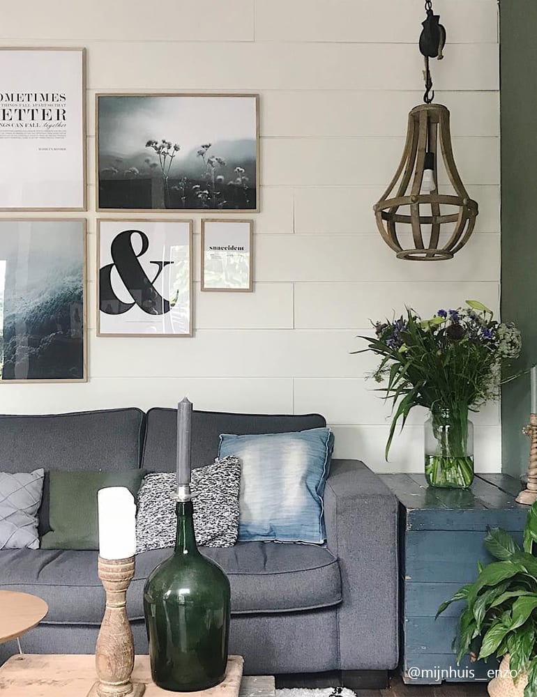 Holz Flaschenzug Hängelampe Anne Light & Home Liberty bell – Bild 3