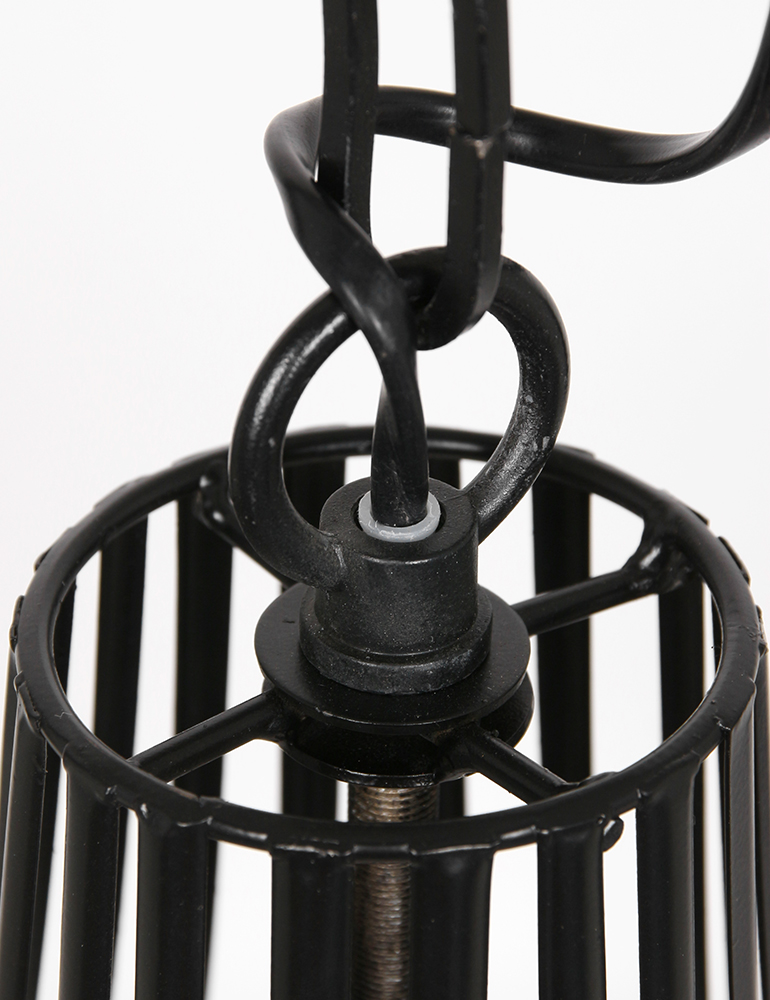 Kronleuchter Drahtlampe Light & Living Stella schwarz – Bild 4