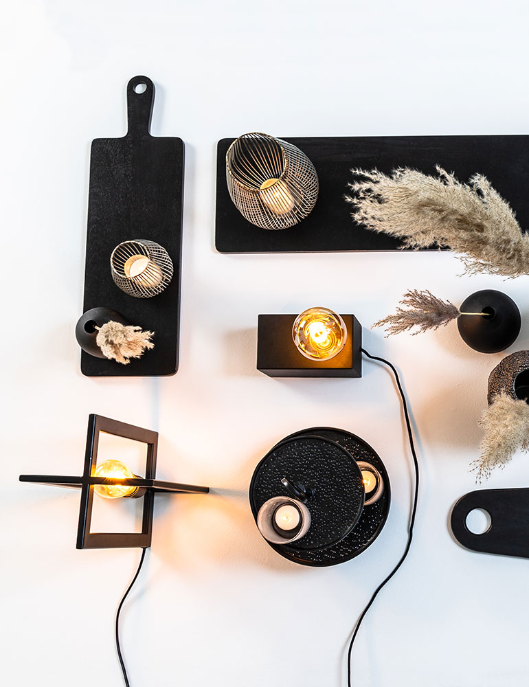 Lampenschirm Rahmen Light & Living Mace schwarz – Bild 6