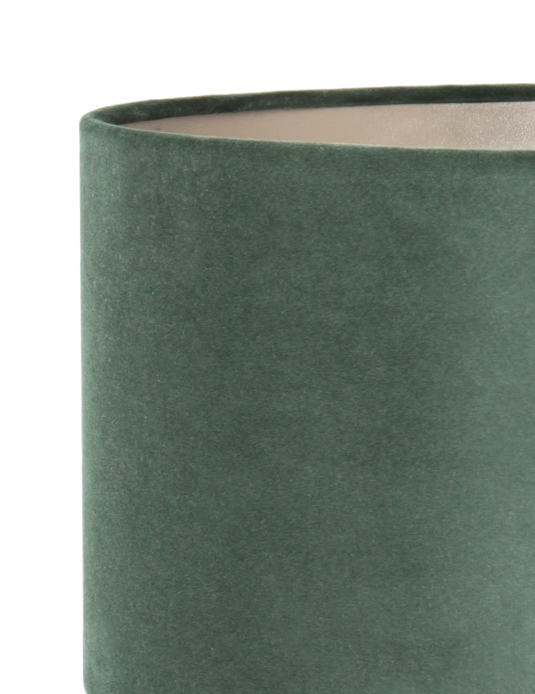 Lampensockel mit grünem Samtschirm Landhausstil Light & Living Seram beige – Bild 3