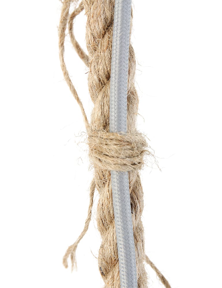 Ländliche Pendelleuchte Mexlite Dina grau ∅33cm – Bild 8