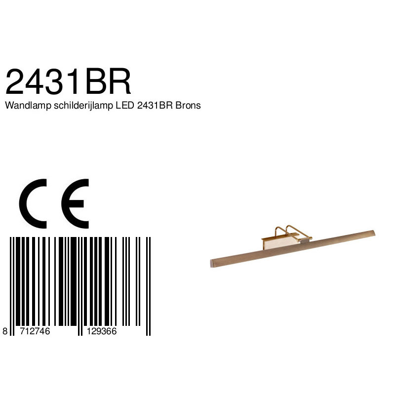 Längliche Bilderleuchte Steinhauer Litho LED – Bild 7