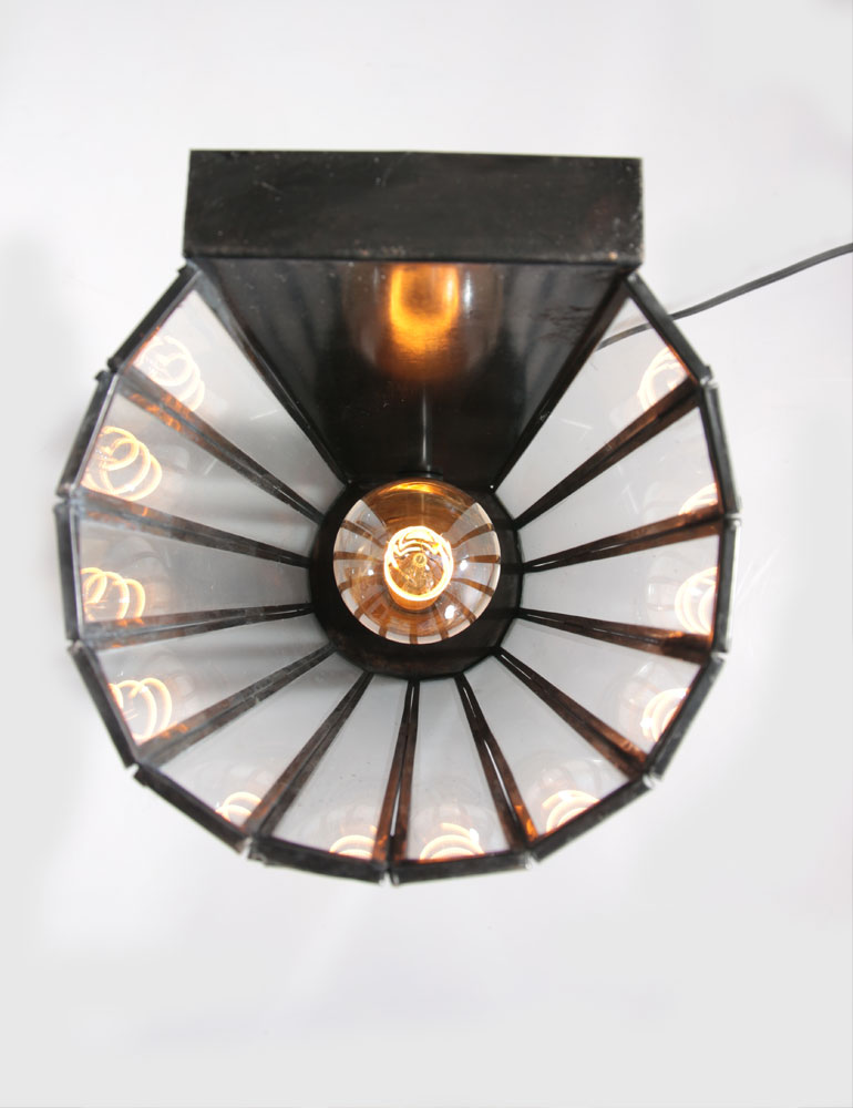 Längliche Wandlampe mit Glas Light & Living Strøby schwarz – Bild 5