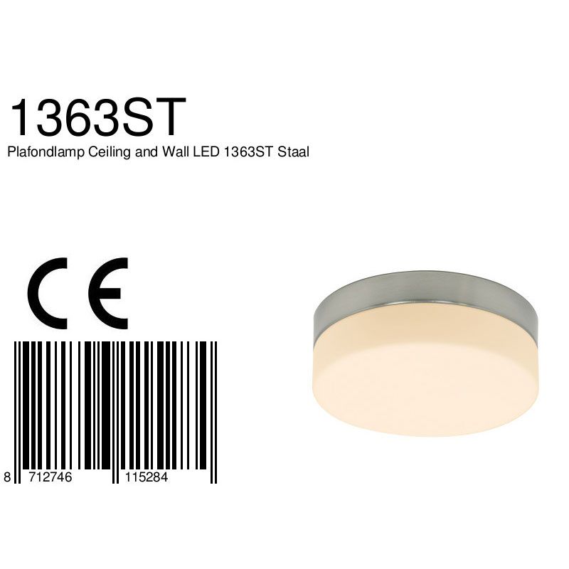 Moderne Glas-Metall-Deckenleuchte Steinhauer Ikaro – Bild 7