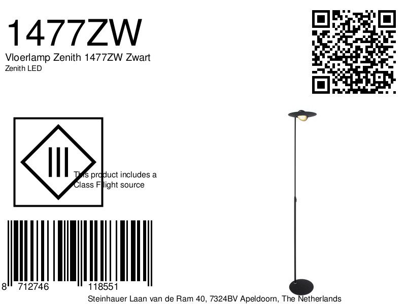 LED-Stehleuchte mit Funktion zum Aufhellen Steinhauer Zenith LED – Bild 8