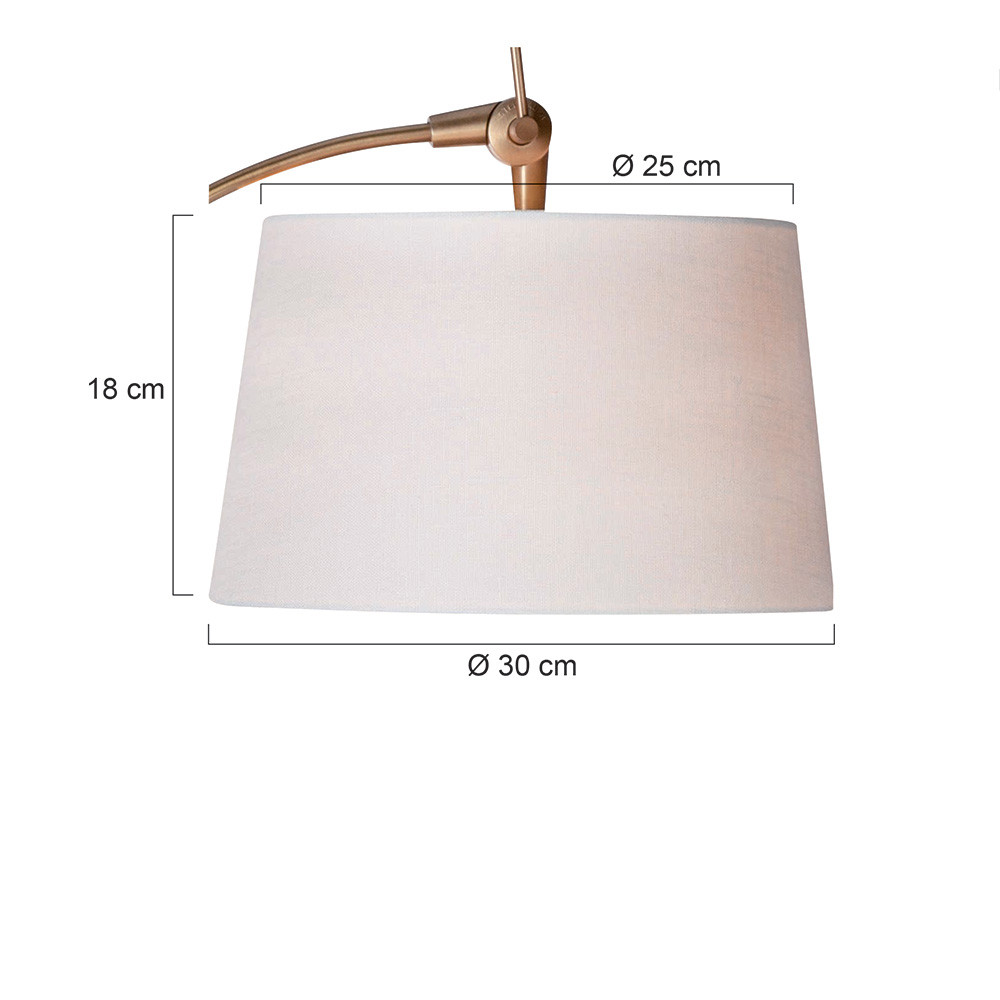 Moderne weiße Stoff-Lampenabdeckung Steinhauer – Bild 4