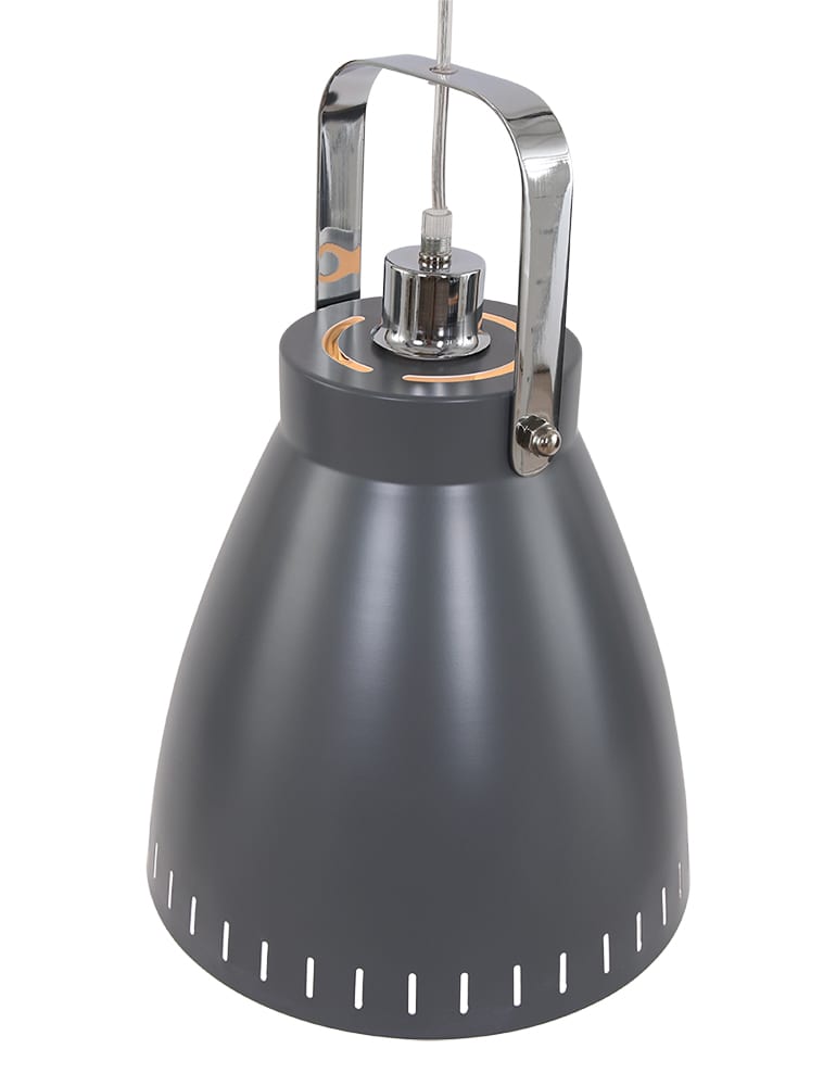 Moderne 3-Licht Deckenleuchte Expo Acade grau – Bild 4