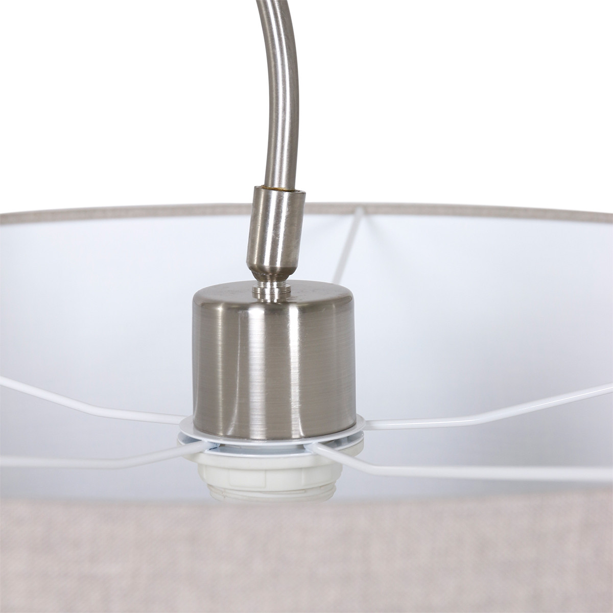 Moderne Bogenlampe Stahl Steinhauer Elegant Classy – Bild 3