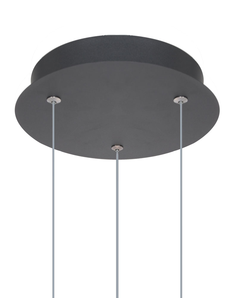 Moderne Designer Pendelleuchte Trio Leuchten Course schwarz – Bild 7