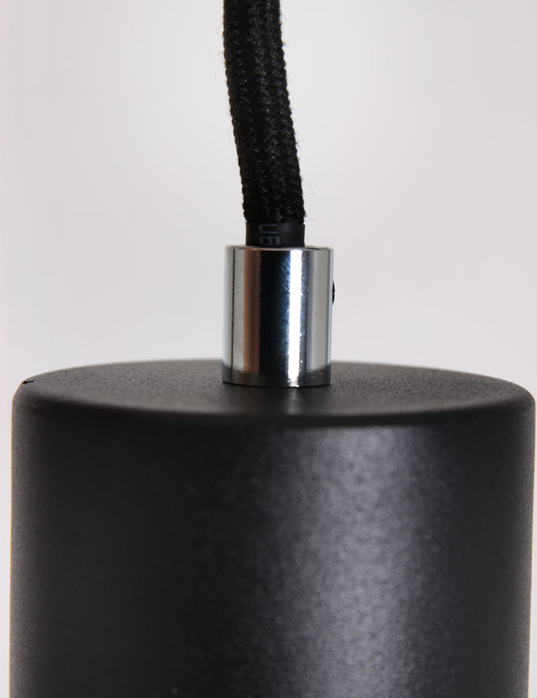 Moderne Esstischleuchte Trio Leuchten Wailer schwarz beige – Bild 7