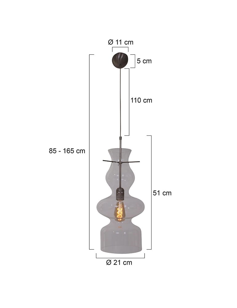 Moderne Glaslampe Anne Chalise Day&Night ∅21cm transparent – Bild 11