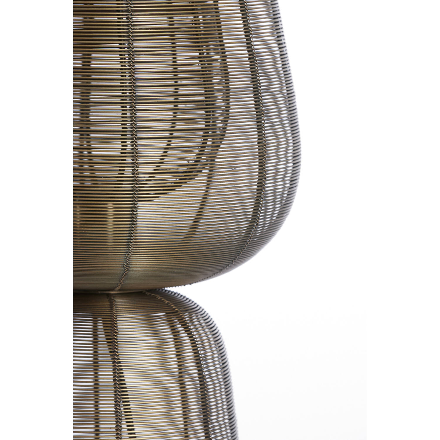 Moderne goldene Tischlampe mit Metalldraht Light & Living Aboso – Bild 3