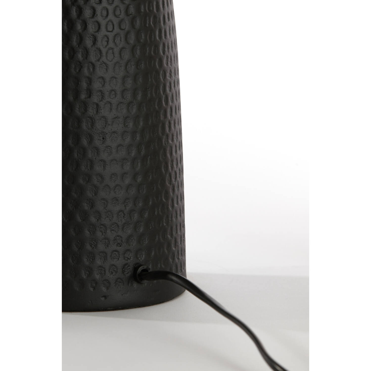 Moderne schwarze geriffelte Tischlampe Light & Living Smith – Bild 4