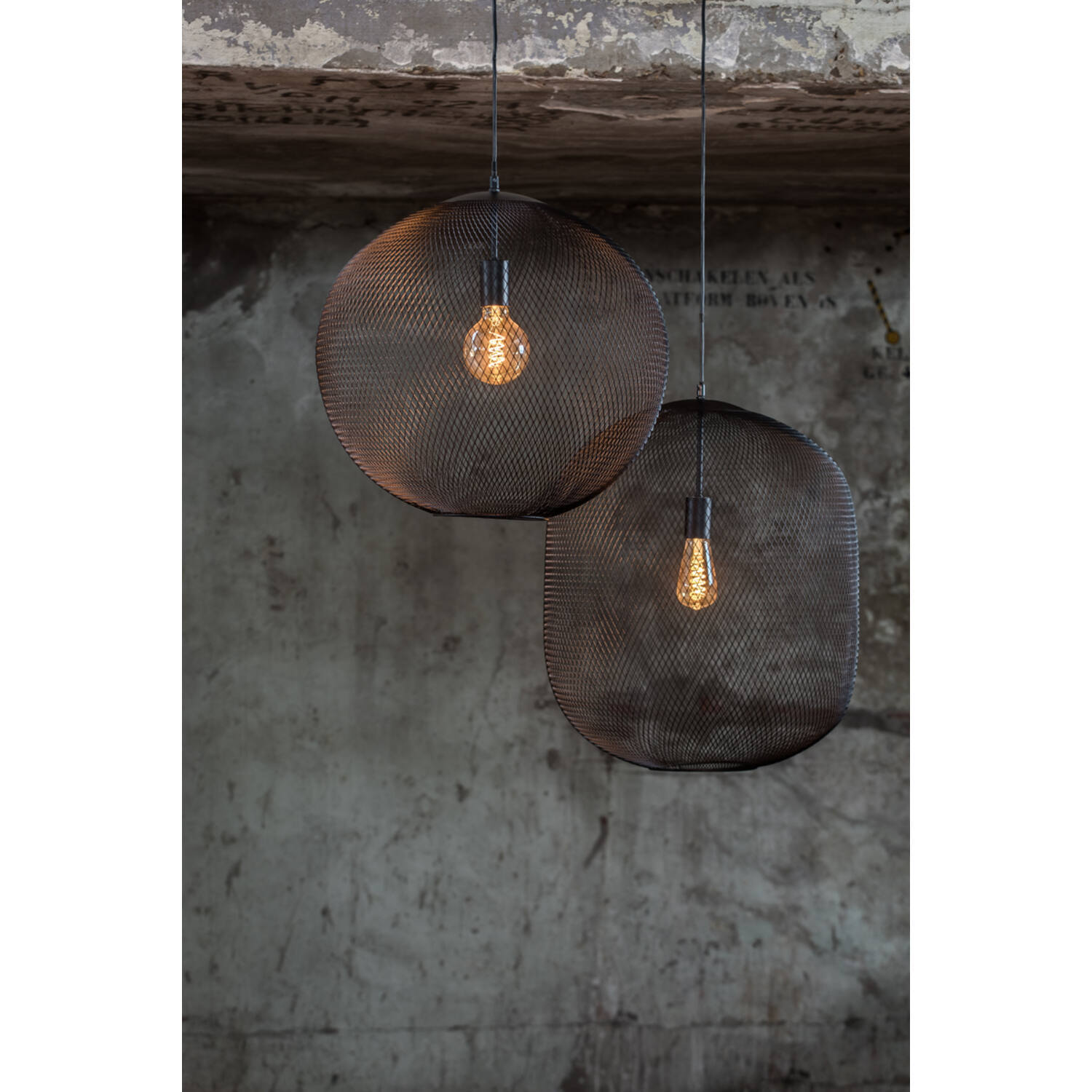 Moderne schwarze ovale Hängelampe Light & Living Reilley – Bild 5
