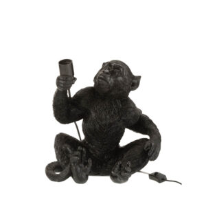 moderne-schwarze-tischlampe-affe-jolipa-monkey-poly-21461-2