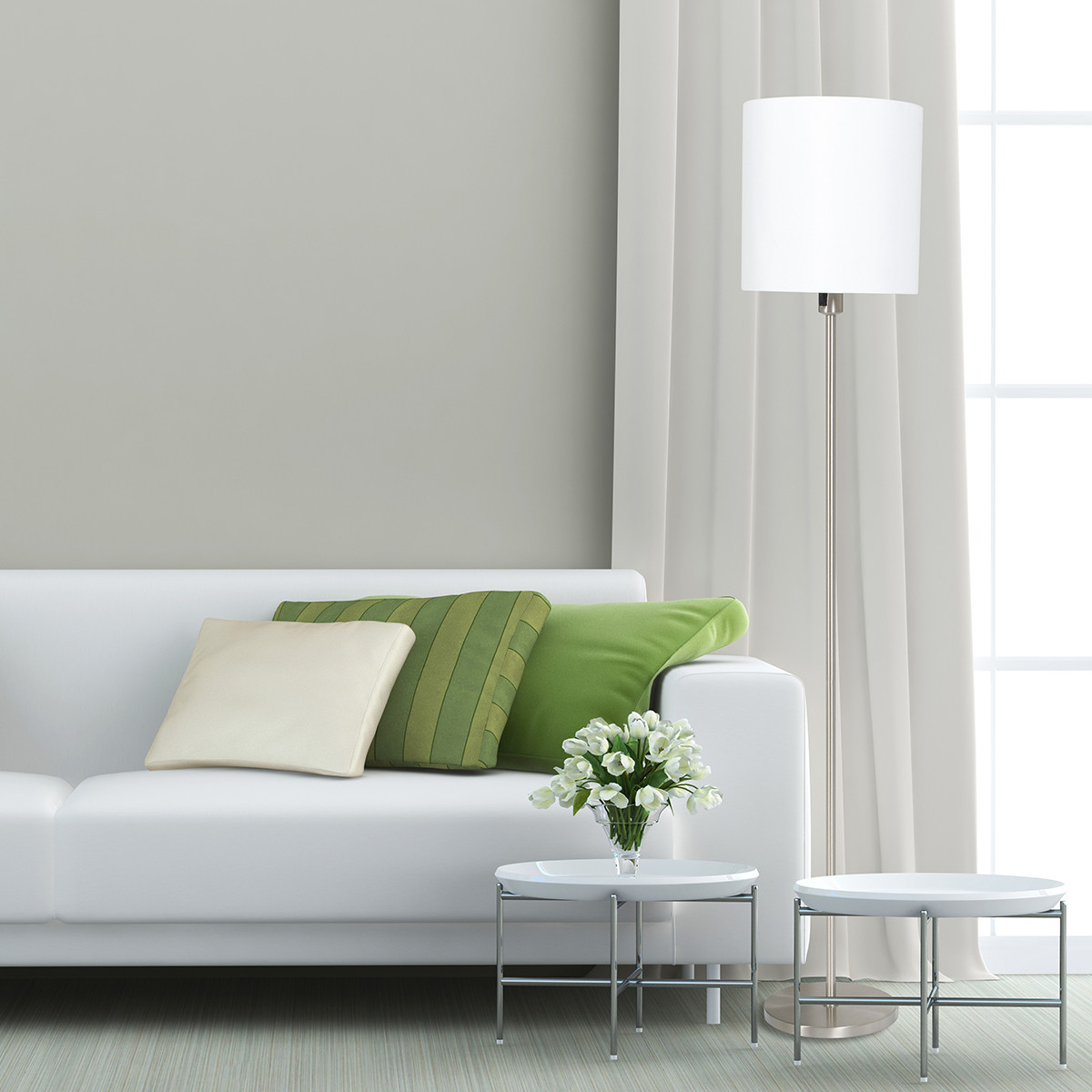 Moderne Stoff-Metall-Stehlampe Mexlite Noor – Bild 3