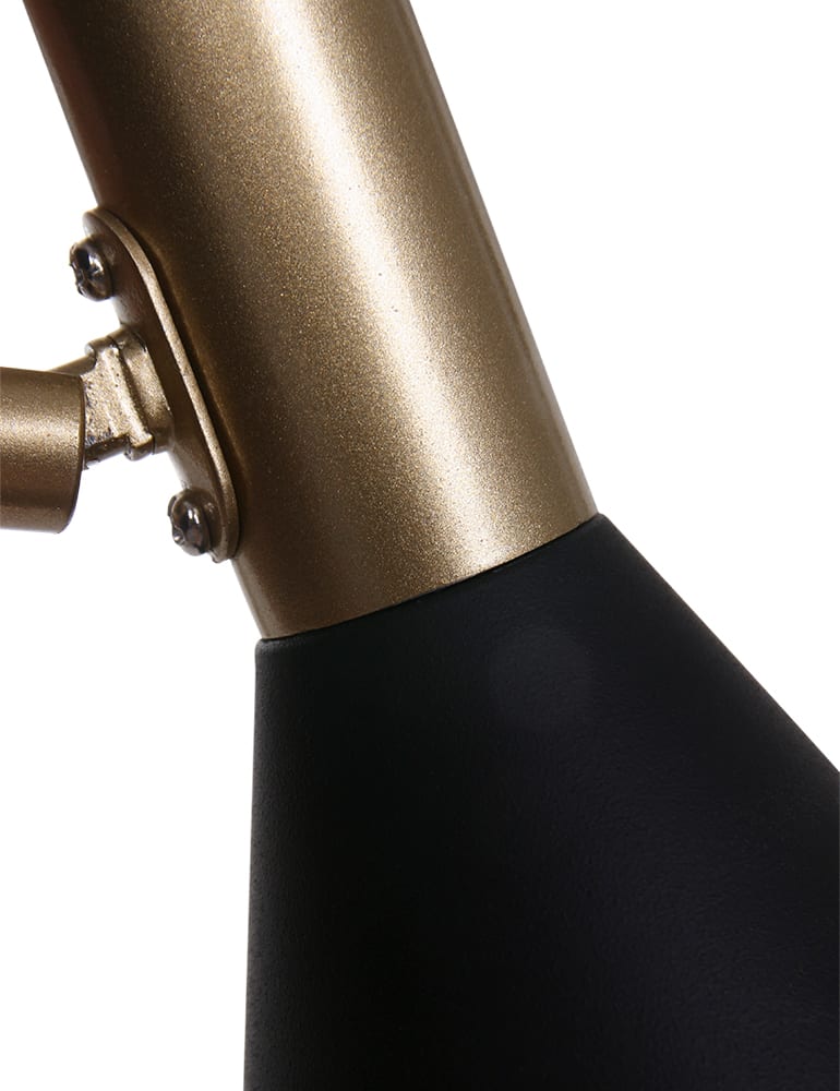 Trendige schwarz/goldene Wandlampe Anne Light & Home Anne's choice – Bild 3