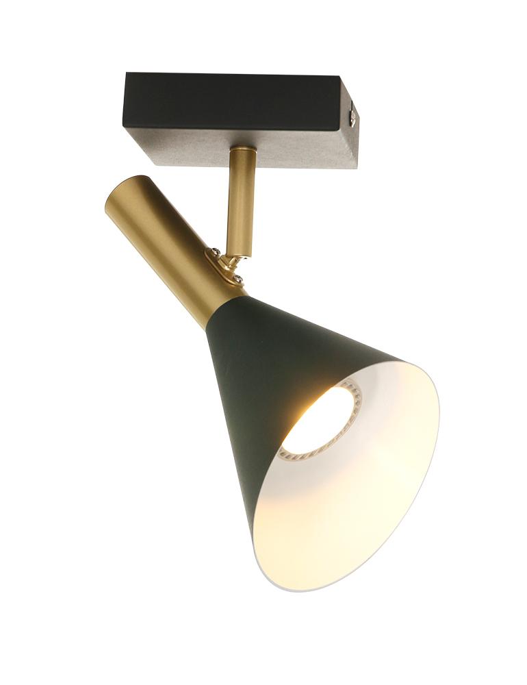Trendige schwarz/goldene Wandlampe Anne Light & Home Anne's choice – Bild 5