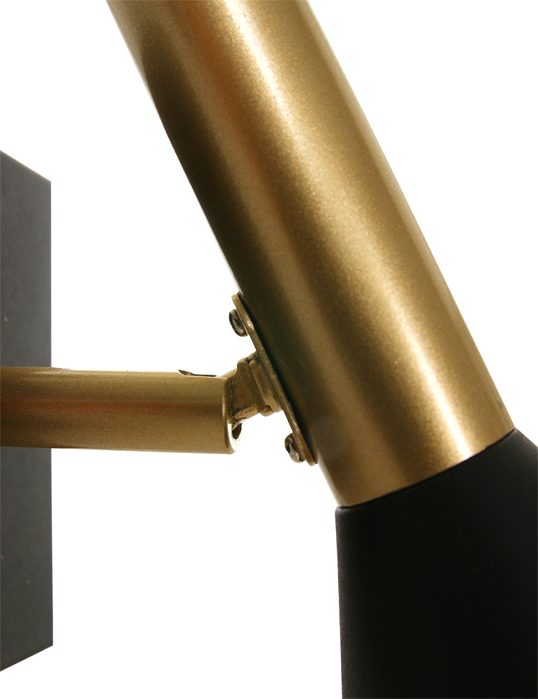 Trendige schwarz/goldene Wandlampe Anne Light & Home Anne's choice – Bild 9
