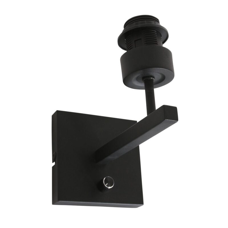 moderne-wandleuchte-mit-lampenschirm-steinhauer-stang-schwarz-8173zw-8