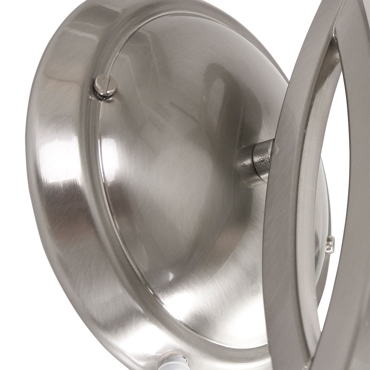 Runde Stahl Wandleuchte Milchglas Schirm Steinhauer Capri – Bild 4