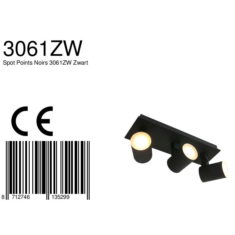 Moderne schwarze Spot Metall Steinhauer Points noirs – Bild 8