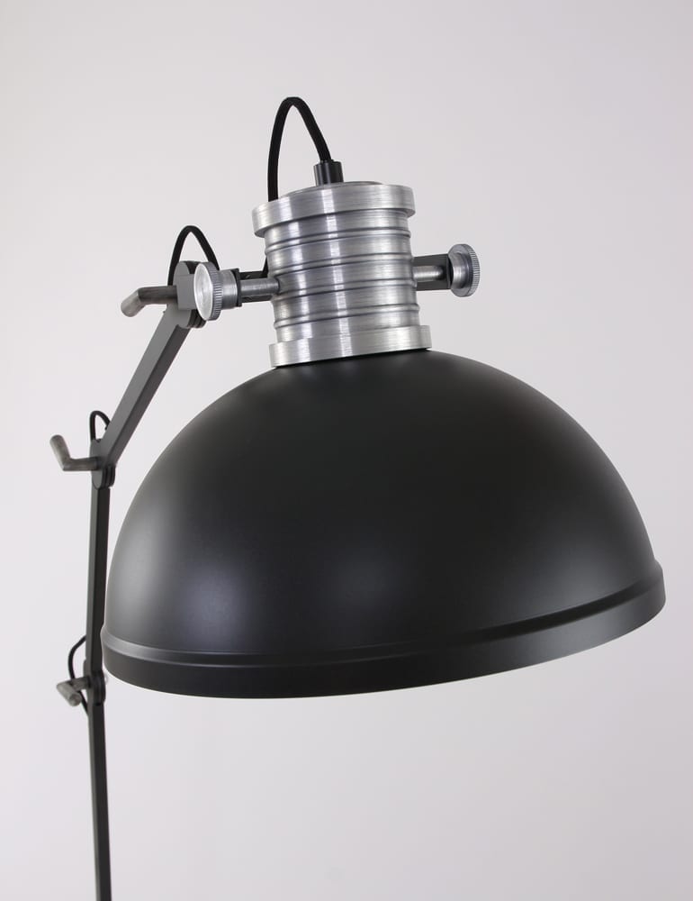 Multifunktionale Stehlampe Steinhauer Brooklyn schwarz 195cm – Bild 3