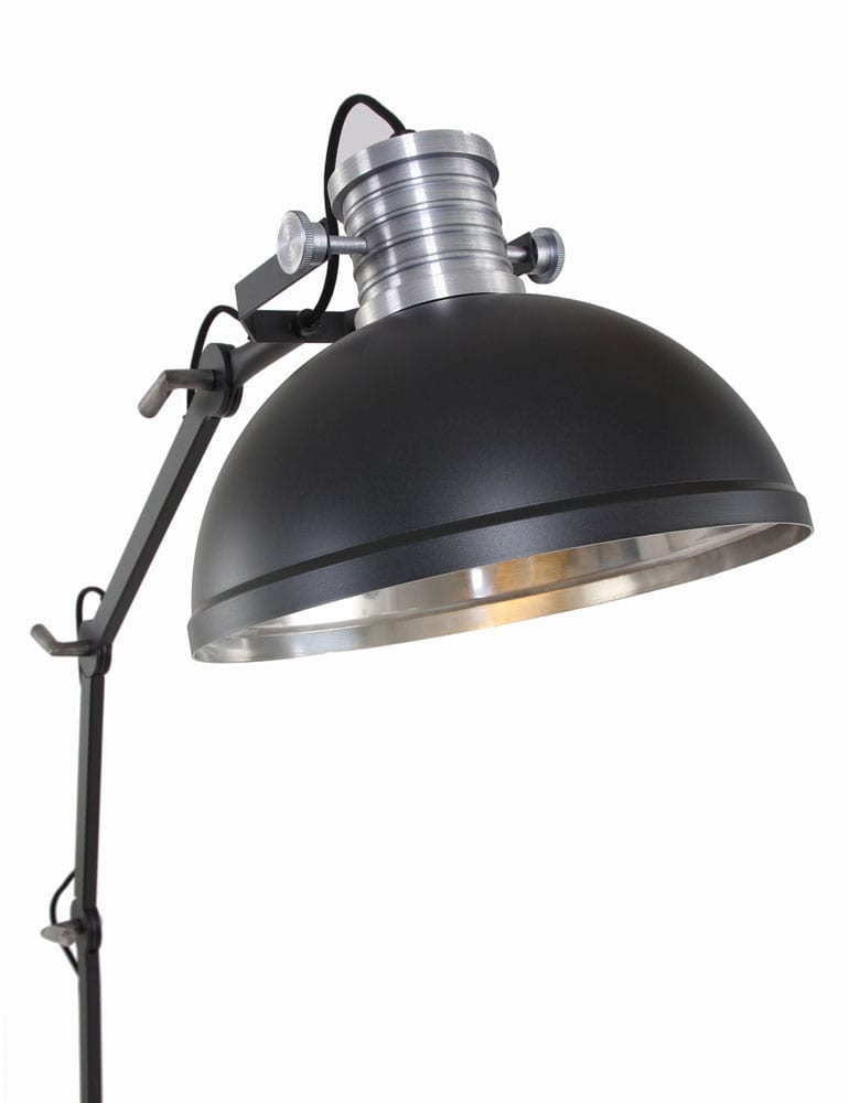 Multifunktionale Stehlampe Steinhauer Brooklyn schwarz 195cm – Bild 6