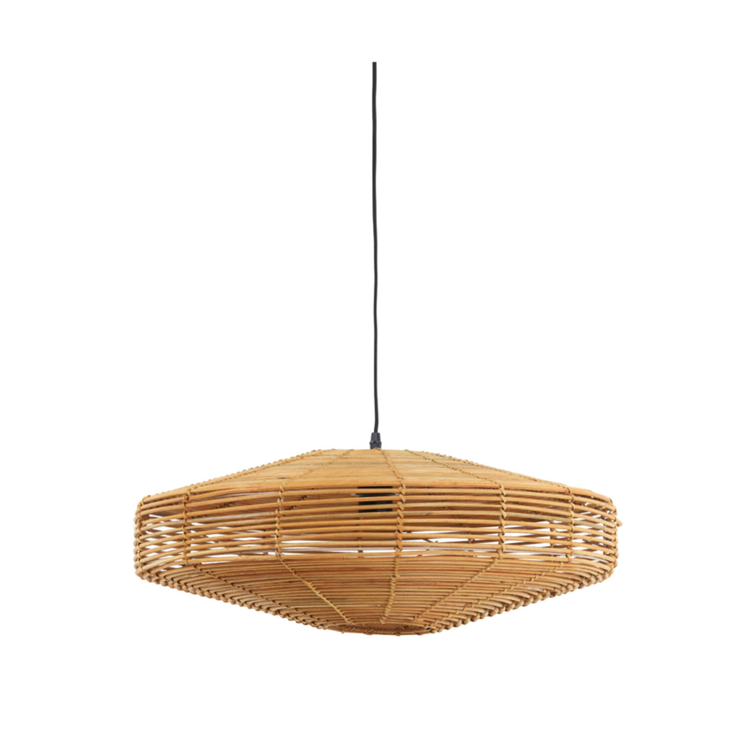 Natürliche beige runde Rattan-Hängelampe Light & Living Mataka – Bild 2