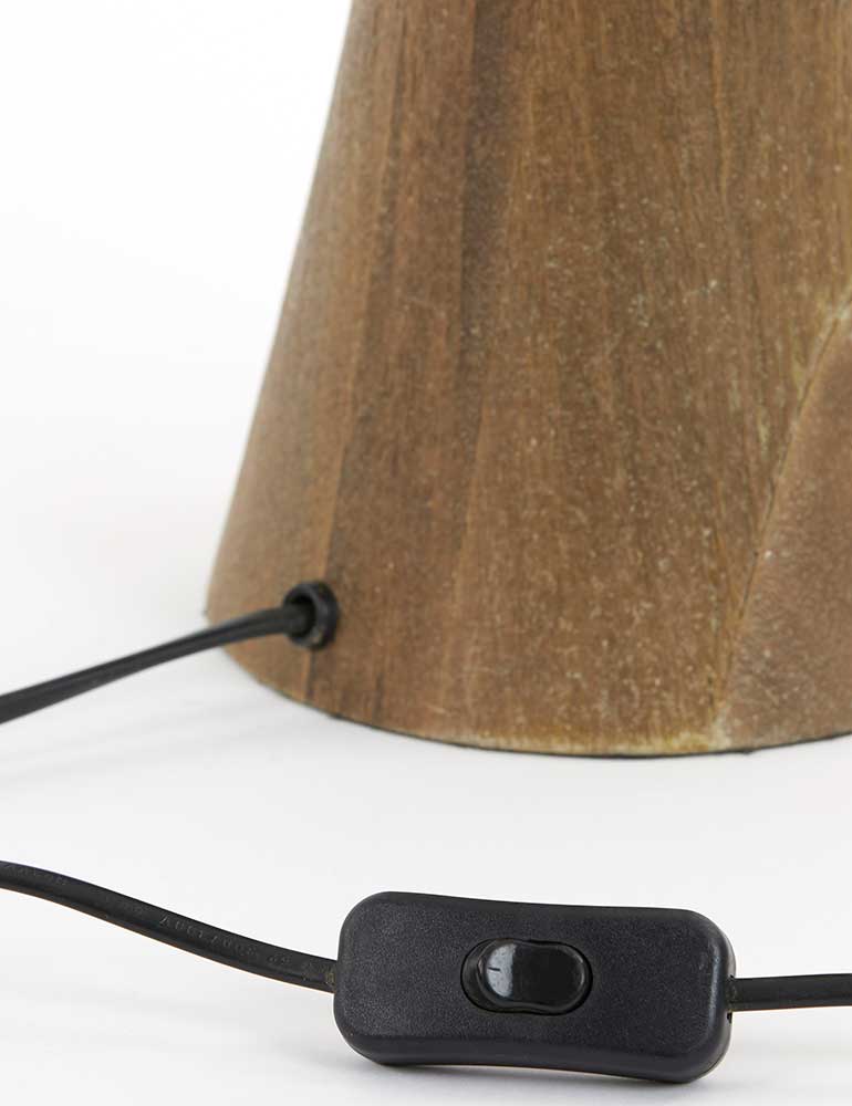 Natürliche Tischlampe Light & Living Gregor braun – Bild 9